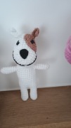 Reksio amigurumi szydełkowy