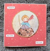 Kartka urodzinowa ręcznie robiona mały książę 