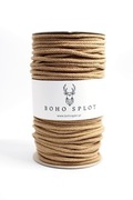 Sznurek pleciony 5MM BOHO SPLOT - CARMEL COOKIE