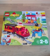 DUPLO zestaw "Pociąg parowy", na baterie, kompatybilny z innymi zestawami.