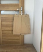 Jasna, beżowa Jeansowa Spódnica S 