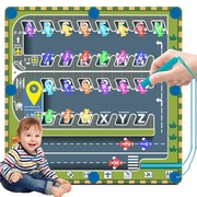 Układanka magnetyczna labirynt alfabet tablica Montessori 