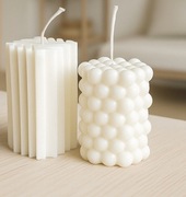 Bąbelkowa świeca sojowa VOLEIA