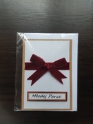 Ręcznie robiona kartka na Ślub