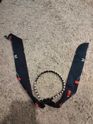 Opaska ze wstążkami i perłami