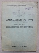 1485 Zarządzanie Nr 47/72 Ministra Spraw Wewnętrznych 