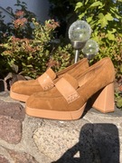 La Strada skórzane botki nowe