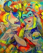 TATIANA MOROZOWA - obraz OLEJNY "KARNAWAŁ"- ORYGINAŁ