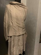 Gino Rossi dzianinowa duża narzutka chusta szalik szal oversize