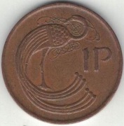 Irlandia 1 penny pens 1982 - 20,32 mm - nr 4