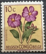 Kongo Belgijskie, roślinę Dissotis magnifica (czystek), 10 centymów