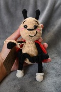 Biedronka biedroneczka amigurumi handmade maskotka na szydełku prezent 