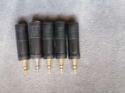 ADAPTER PRZEJŚCIÓWKA AUDIO TYP 3,5 MM JACK NA 6,3 MM JACK do gitary miksera