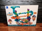 Klocki magnetyczne kulodrom tor z kulkami zabawka STEM 