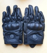 Rękawice motocyklowe ORZ rozmiar XXL skórzane z protektorami