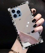 Etui srebrne lusterko do iphona 14 plus 