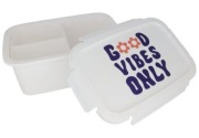 Pojemnik Organizer Na Jedzenie Żywność Biały Good Vibes Only