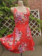 H&M sukienka rozkloszowana romantyczn boho kwiaty r 38
