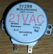 Mikrofalówka, Samsung, typ FG87SUB, silnik synchroniczny 21V AC, M2HJ49ZR02