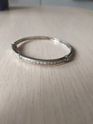 Stara srebrna bransoletka z cyrkoniami