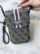 Listonoszka , pokrowiec saszetka na telefon kartę poręczna guess brąz Logo