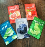 Maseczki w plachcie zestaw koreanskie oryginalne  