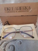 Modne Okulary oprawki optyczne metalowe 0