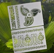 2 szt - Szablony , malarski, DIY, crapbookingu, tynk ozdobny - Nr C25