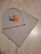Czapka Wiosenna + szalik typu komin Psi Patrol 