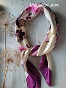 Apaszka duża krem i c.fiolet 