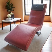 Skóra naturalna. Szezlong   loft luksus  leżanka 