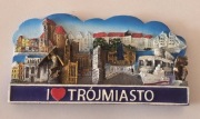 Magnes na lodówkę ceramiczny TRÓJMIASTO Gdynia Sopot Gdańsk Bałtyk (4K)