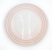 Przedwojenny szklany klosz różowy ampla