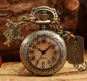 Zegarek kieszonkowy na łańcuszku mini (NASZYJNIK)metalowy