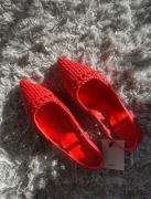 Plecione buty typu mule Mango