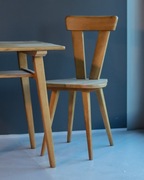 Stolik i 2 krzesła O.Szlekys W.Wincze, Spółdzielnia ŁAD, vintage PRL, 50te