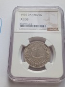 IIRP 5 guldenów 1935 r "Koga"(Wolne Miasto Gdańsk)GRADING