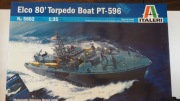 Elco 80 PT 596 amerykański kuter torpdowy, 1:72, Italeri