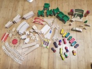 Duży zestaw kolejek drewnianych Brio, Ikea i inny