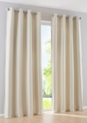 12663 ZASŁONA JAK LEN TKANE PASKI 1 SZT. KOŁA 140 X 145 cm