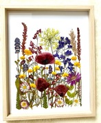 Obraz suszone kwiaty w ramce