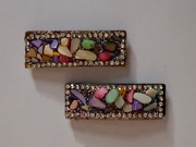 Spinki do włosów ozdobne kamyki zestaw 2 szt.