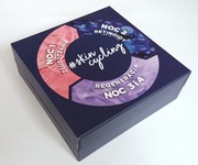 Pudełko ozdobne dekoracyjne na prezent box po Pure Beauty - 13 granatowe