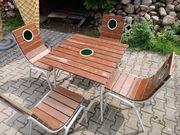 Stół ogrodowy z krzeslami