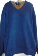 Andrew James. Niebieski wełniany sweter  44/46