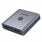 Unitek Dwukierunkowy przełącznik HDMI 2.0 4K oraz 2 kable HDMI na HDMI