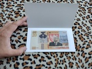 Banknot 20 zł Lech Kaczyński NBP + folder 