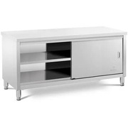 stol roboczy z zamykana szafka 180x60 oraz stol roboczy z polka 200x60