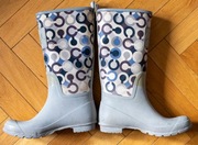 Kalosze Coach Damskie Oryginalne Deszczowce Signature C Niebieskie 37