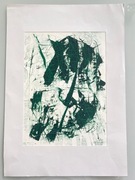 Zielony Labirynt '01 Cieslak Drezdeński Ślad art brut akryl obraz punk